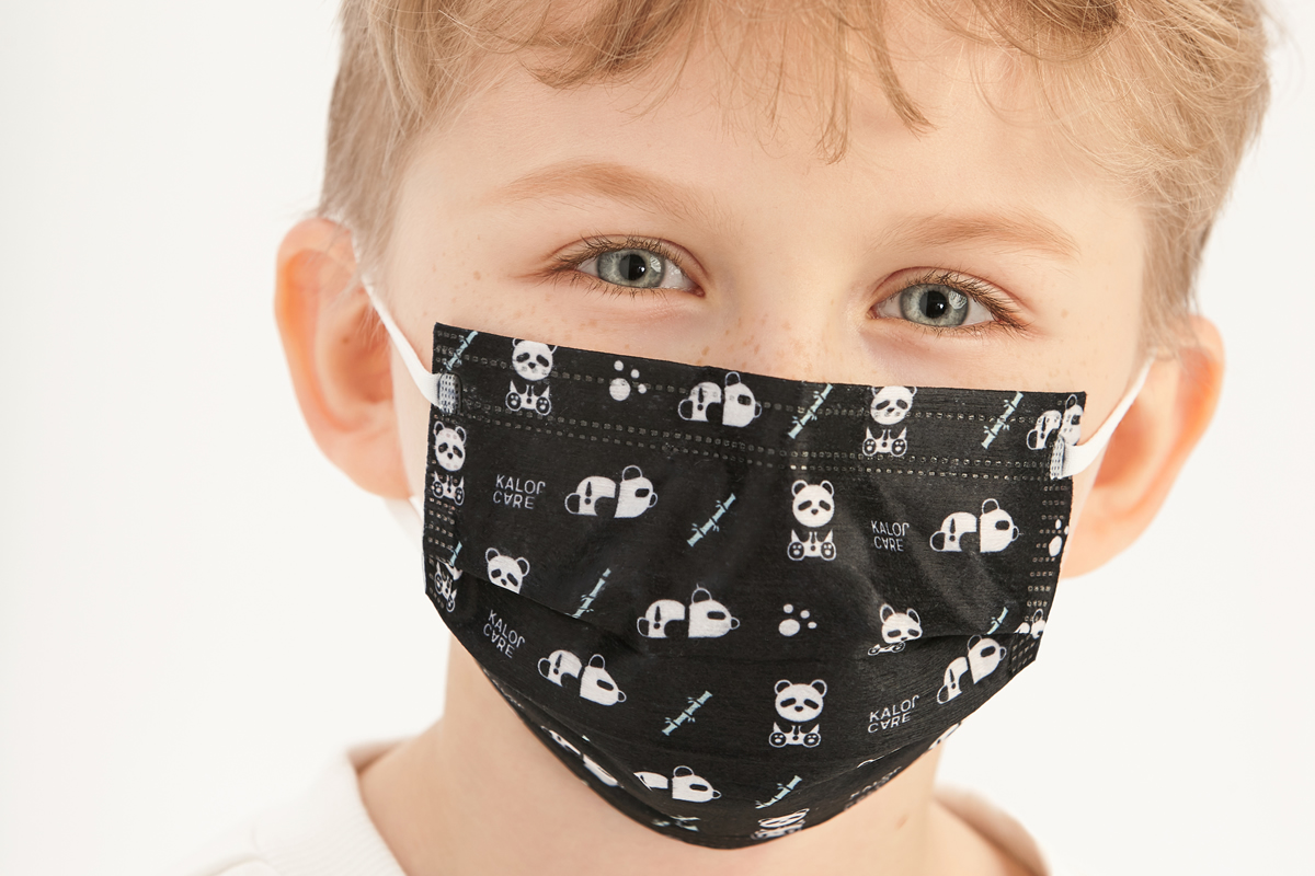 Kalorcare disposable face mask for kids Panda pattern